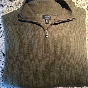J-Crew Cotton Cashmere Half-Zip